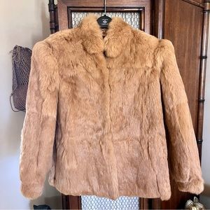 Vintage 100% Real Rabbit Fur Coat